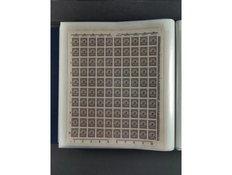 1923, Freimarken “Korbdeckelmuster”, 500´000 bis 50 Mrd. M., mehrheitlich postfrischer und etwas ungebrauchter Bestand von üb