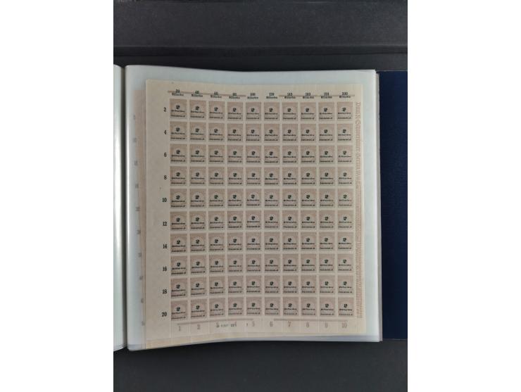 1923, Freimarken “Korbdeckelmuster”, 500´000 bis 50 Mrd. M., mehrheitlich postfrischer und etwas ungebrauchter Bestand von üb