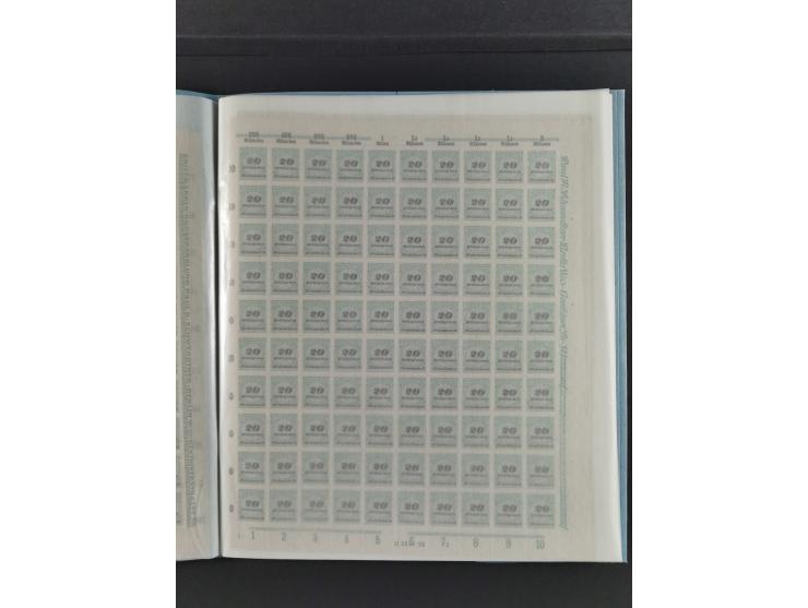 1923, Freimarken “Korbdeckelmuster”, 500´000 bis 50 Mrd. M., mehrheitlich postfrischer und etwas ungebrauchter Bestand von üb