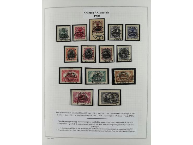 1914/45, postfrische/ungebrauchte und gestempelte Sammlung mit Briefen, inkl. Dienstmarken, bessern Marken u.a. Allenstein Mi