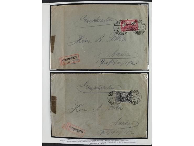 1914/45, postfrische/ungebrauchte und gestempelte Sammlung mit Briefen, inkl. Dienstmarken, bessern Marken u.a. Allenstein Mi