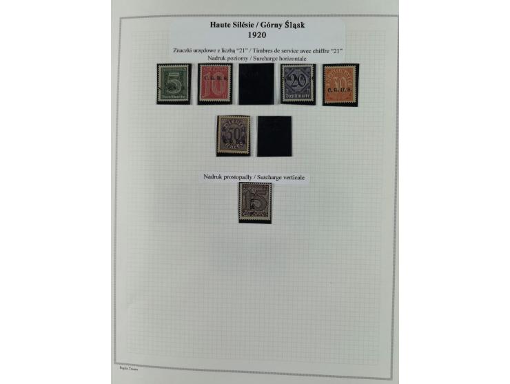 1914/45, postfrische/ungebrauchte und gestempelte Sammlung mit Briefen, inkl. Dienstmarken, bessern Marken u.a. Allenstein Mi