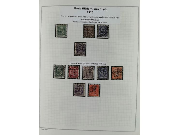 1914/45, postfrische/ungebrauchte und gestempelte Sammlung mit Briefen, inkl. Dienstmarken, bessern Marken u.a. Allenstein Mi