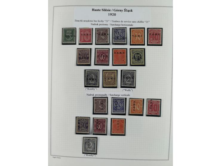 1914/45, postfrische/ungebrauchte und gestempelte Sammlung mit Briefen, inkl. Dienstmarken, bessern Marken u.a. Allenstein Mi