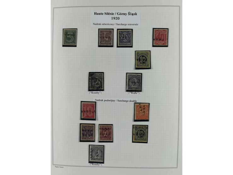 1914/45, postfrische/ungebrauchte und gestempelte Sammlung mit Briefen, inkl. Dienstmarken, bessern Marken u.a. Allenstein Mi