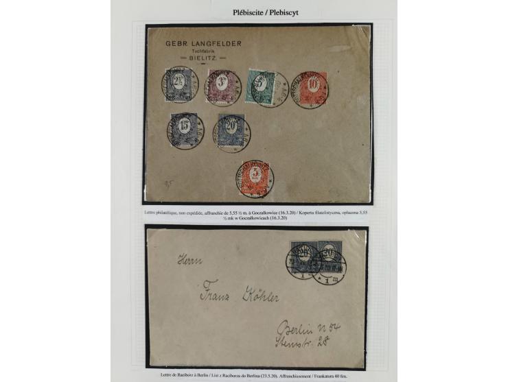 1914/45, postfrische/ungebrauchte und gestempelte Sammlung mit Briefen, inkl. Dienstmarken, bessern Marken u.a. Allenstein Mi