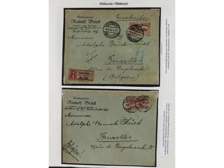 1914/45, postfrische/ungebrauchte und gestempelte Sammlung mit Briefen, inkl. Dienstmarken, bessern Marken u.a. Allenstein Mi
