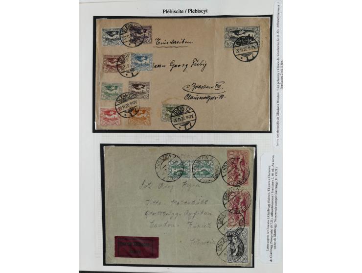 1914/45, postfrische/ungebrauchte und gestempelte Sammlung mit Briefen, inkl. Dienstmarken, bessern Marken u.a. Allenstein Mi