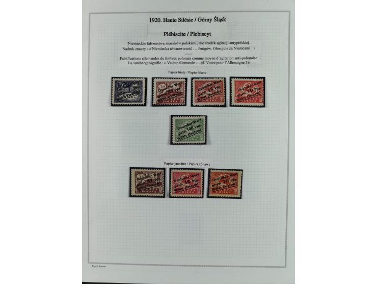 1914/45, postfrische/ungebrauchte und gestempelte Sammlung mit Briefen, inkl. Dienstmarken, bessern Marken u.a. Allenstein Mi