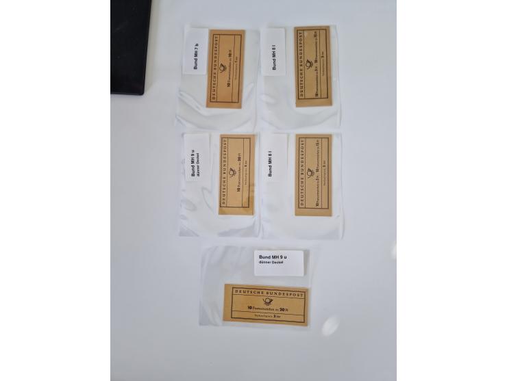 1951/68, postfrisches Lager mit einigen hundert Markenheftchen der Mi.-Nrn. 1-14 inklusive selteneren wie Mi.-Nr. 5aa oder 13