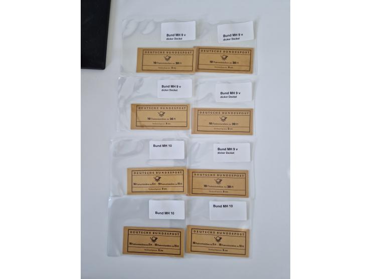 1951/68, postfrisches Lager mit einigen hundert Markenheftchen der Mi.-Nrn. 1-14 inklusive selteneren wie Mi.-Nr. 5aa oder 13