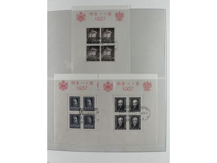 1928/92, mint never hinged/unused and used and except for Bl. A11 complete collection of souvenir sheets and miniature sheets