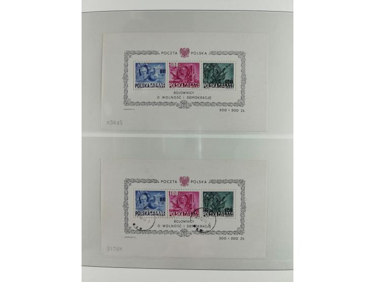 1928/92, mint never hinged/unused and used and except for Bl. A11 complete collection of souvenir sheets and miniature sheets