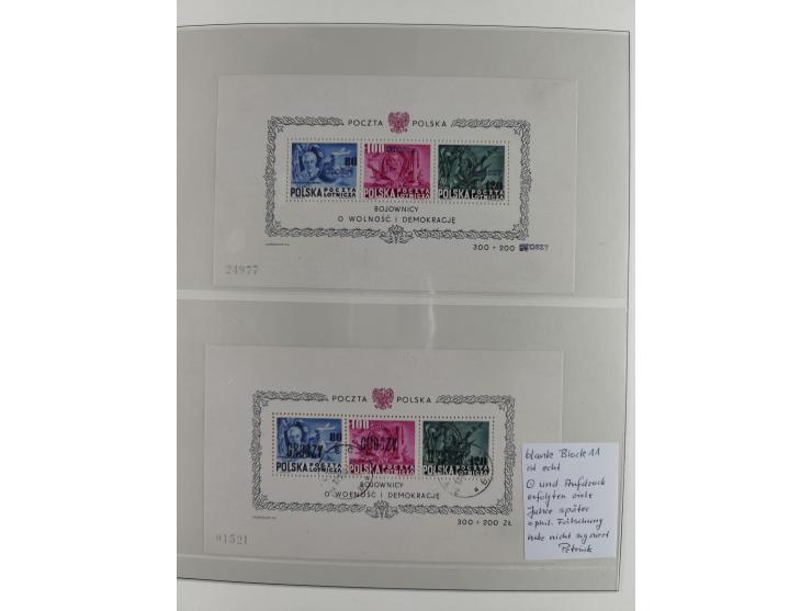 1928/92, mint never hinged/unused and used and except for Bl. A11 complete collection of souvenir sheets and miniature sheets