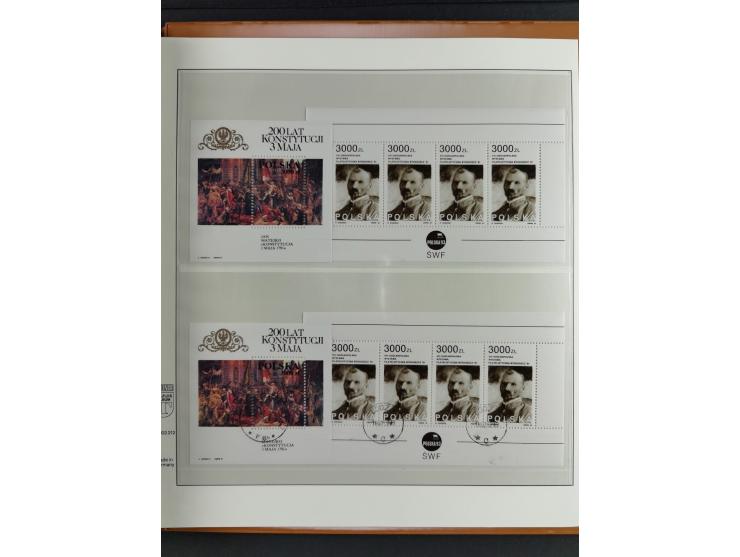 1928/92, mint never hinged/unused and used and except for Bl. A11 complete collection of souvenir sheets and miniature sheets