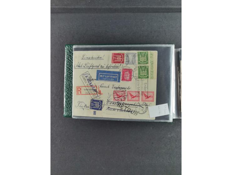 1912/39, hochwertige Partie Flugpost- und Zeppelinbriefe, insgesamt über 30 Briefe und Karten ab Rhein-Main mit u.a. Gelber H