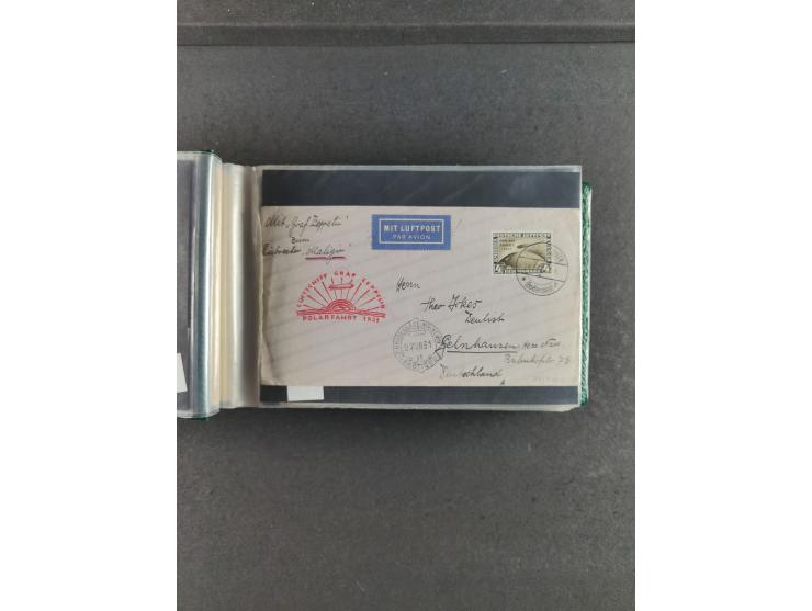 1912/39, hochwertige Partie Flugpost- und Zeppelinbriefe, insgesamt über 30 Briefe und Karten ab Rhein-Main mit u.a. Gelber H