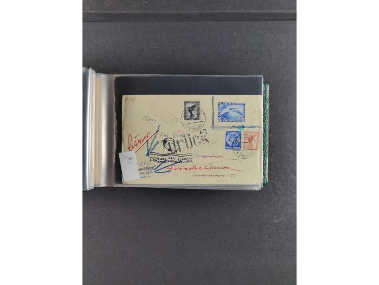 1912/39, hochwertige Partie Flugpost- und Zeppelinbriefe, insgesamt über 30 Briefe und Karten ab Rhein-Main mit u.a. Gelber H