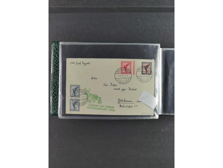 1912/39, hochwertige Partie Flugpost- und Zeppelinbriefe, insgesamt über 30 Briefe und Karten ab Rhein-Main mit u.a. Gelber H