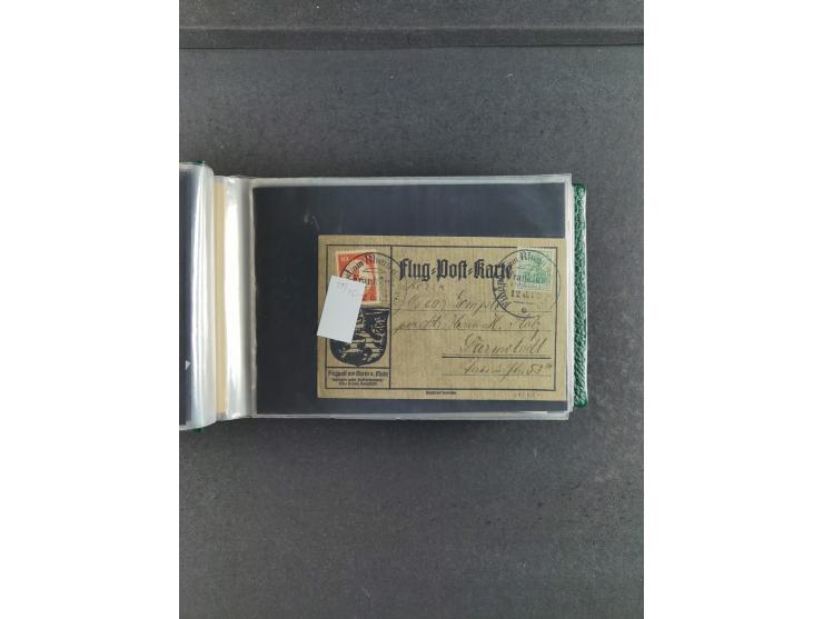 1912/39, hochwertige Partie Flugpost- und Zeppelinbriefe, insgesamt über 30 Briefe und Karten ab Rhein-Main mit u.a. Gelber H