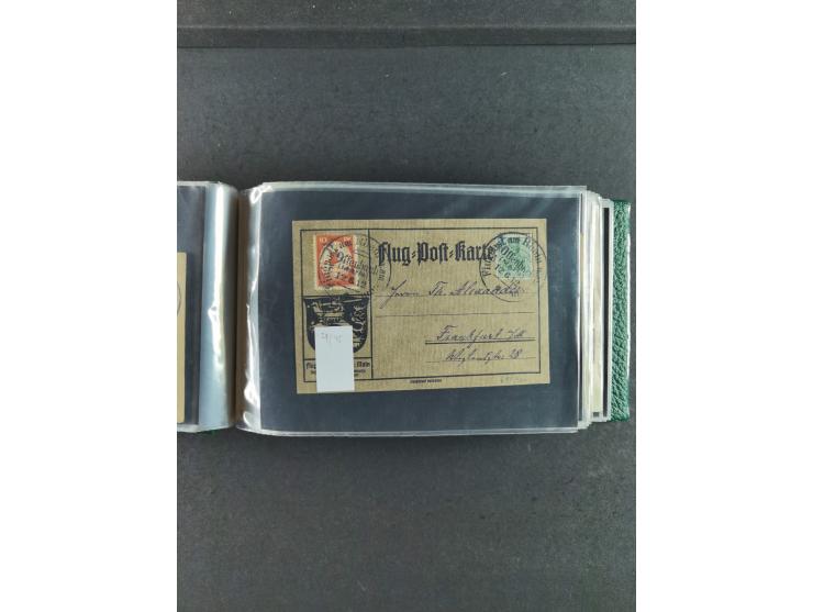 1912/39, hochwertige Partie Flugpost- und Zeppelinbriefe, insgesamt über 30 Briefe und Karten ab Rhein-Main mit u.a. Gelber H