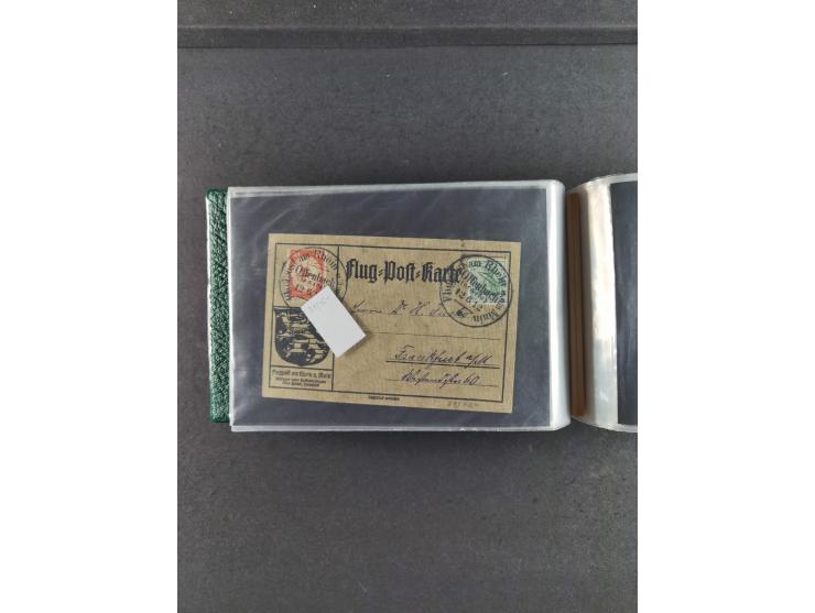 1912/39, hochwertige Partie Flugpost- und Zeppelinbriefe, insgesamt über 30 Briefe und Karten ab Rhein-Main mit u.a. Gelber H