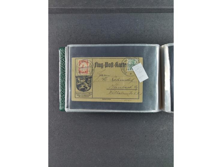 1912/39, hochwertige Partie Flugpost- und Zeppelinbriefe, insgesamt über 30 Briefe und Karten ab Rhein-Main mit u.a. Gelber H