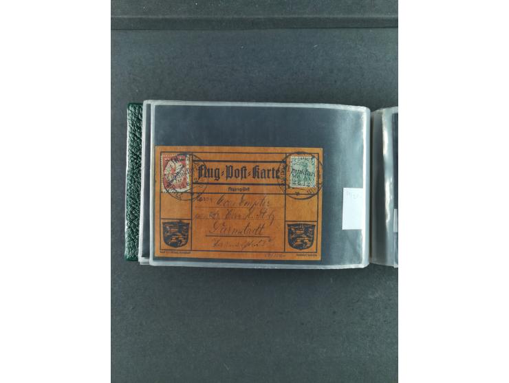 1912/39, hochwertige Partie Flugpost- und Zeppelinbriefe, insgesamt über 30 Briefe und Karten ab Rhein-Main mit u.a. Gelber H