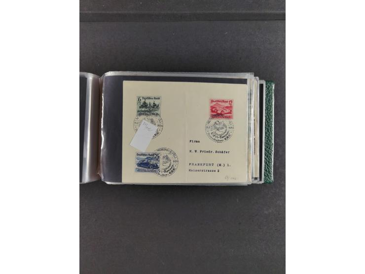 1912/39, hochwertige Partie Flugpost- und Zeppelinbriefe, insgesamt über 30 Briefe und Karten ab Rhein-Main mit u.a. Gelber H