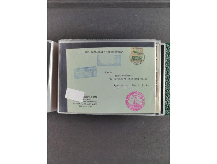 1912/39, hochwertige Partie Flugpost- und Zeppelinbriefe, insgesamt über 30 Briefe und Karten ab Rhein-Main mit u.a. Gelber H