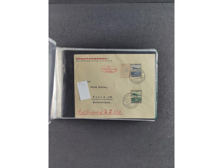 1912/39, hochwertige Partie Flugpost- und Zeppelinbriefe, insgesamt über 30 Briefe und Karten ab Rhein-Main mit u.a. Gelber H