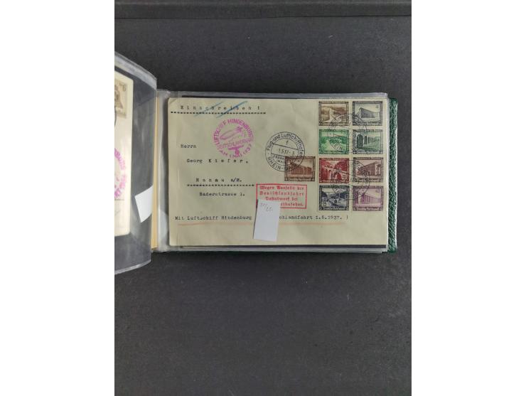 1912/39, hochwertige Partie Flugpost- und Zeppelinbriefe, insgesamt über 30 Briefe und Karten ab Rhein-Main mit u.a. Gelber H