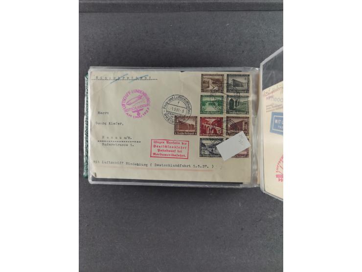 1912/39, hochwertige Partie Flugpost- und Zeppelinbriefe, insgesamt über 30 Briefe und Karten ab Rhein-Main mit u.a. Gelber H