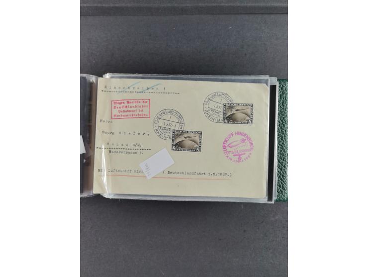 1912/39, hochwertige Partie Flugpost- und Zeppelinbriefe, insgesamt über 30 Briefe und Karten ab Rhein-Main mit u.a. Gelber H
