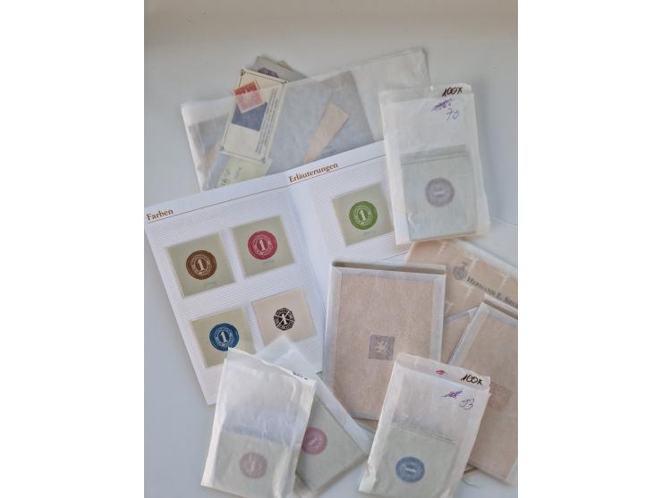 1940, Probedruck-Neudrucke mit amtlicher Genehmigung (für das Köhler-Handbuch), überschlägig etwa 9000 Einzelabzüge im großen