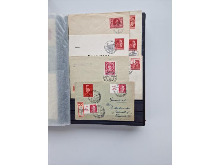 1933/45, Drittes Reich, Sammlung mit 570 Belegen zum Thema “Adolf Hitler - der Führer der NSDAP und Hauptkriegsverbrecher”, d