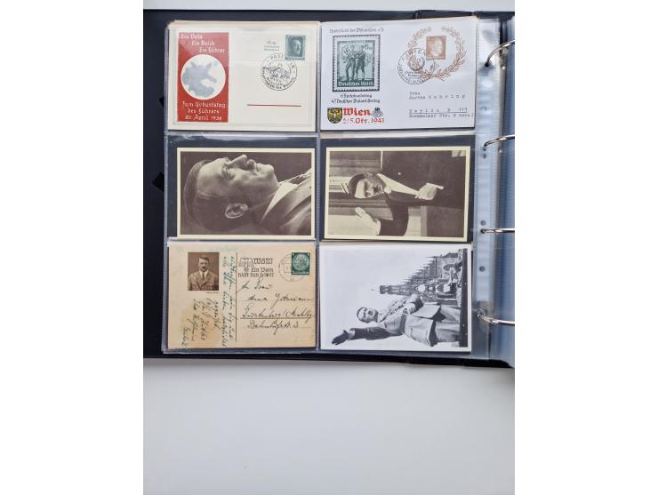 1933/45, Drittes Reich, Sammlung mit 570 Belegen zum Thema “Adolf Hitler - der Führer der NSDAP und Hauptkriegsverbrecher”, d