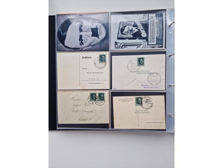 1933/45, Drittes Reich, Sammlung mit 570 Belegen zum Thema “Adolf Hitler - der Führer der NSDAP und Hauptkriegsverbrecher”, d