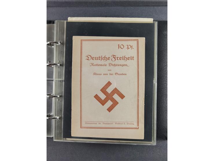 1939/45, Drittes Reich, Dokumentation “Kunst und Kultur im 3. Reich und der Einfluss der NSDAP”, Dokumentation mit 128 Belegs