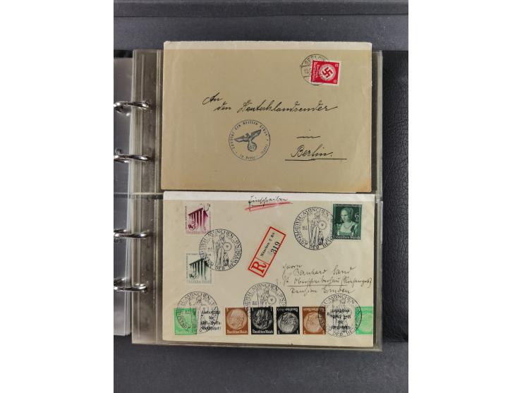 1939/45, Drittes Reich, Dokumentation “Kunst und Kultur im 3. Reich und der Einfluss der NSDAP”, Dokumentation mit 128 Belegs