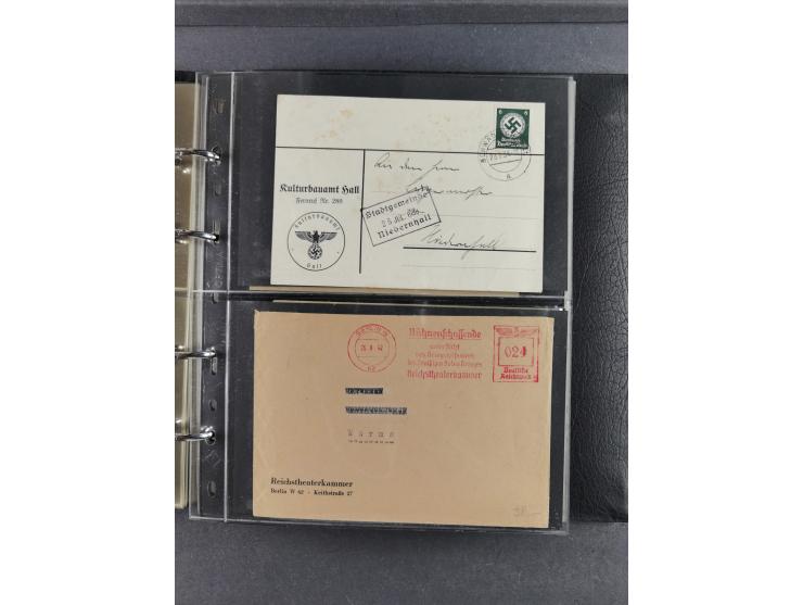 1939/45, Drittes Reich, Dokumentation “Kunst und Kultur im 3. Reich und der Einfluss der NSDAP”, Dokumentation mit 128 Belegs