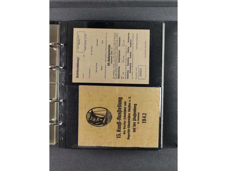 1939/45, Drittes Reich, Dokumentation “Kunst und Kultur im 3. Reich und der Einfluss der NSDAP”, Dokumentation mit 128 Belegs