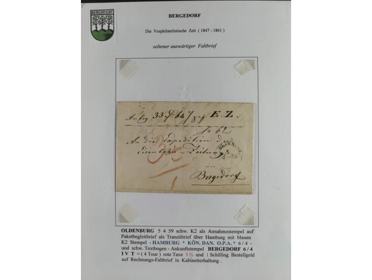 1588/68, Partie mit acht Botenpost-, Vorphila- und markenlosen Briefen, dabei u.a. durch Hitze desinfizierter Brief 1588 von 