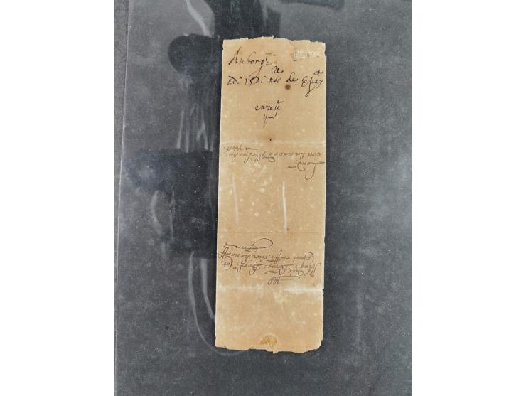 1588/68, Partie mit acht Botenpost-, Vorphila- und markenlosen Briefen, dabei u.a. durch Hitze desinfizierter Brief 1588 von 