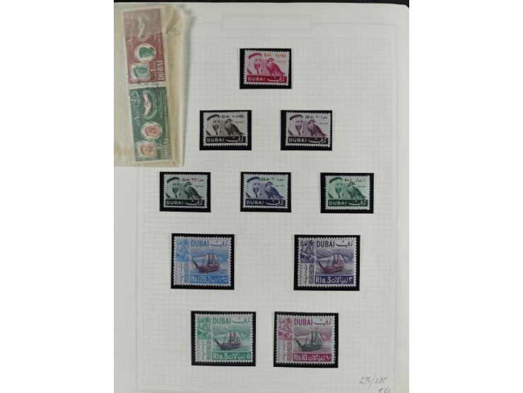 1964/73 (ca.), Abu Dhabi to Qatar, mint never hinged accumulation, many cpl. sets and some full sheets, a few better values l