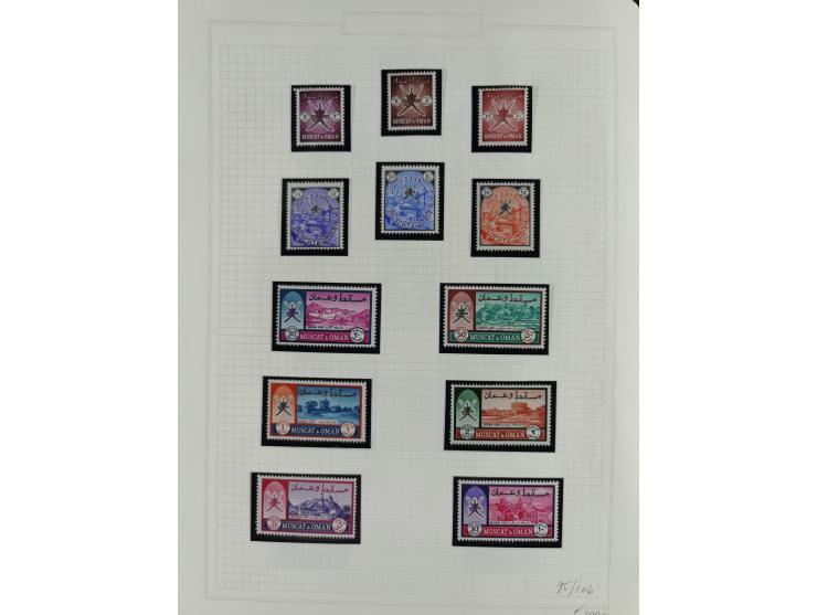 1964/73 (ca.), Abu Dhabi to Qatar, mint never hinged accumulation, many cpl. sets and some full sheets, a few better values l