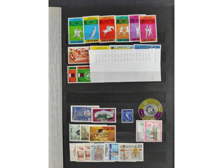 1964/73 (ca.), Abu Dhabi to Qatar, mint never hinged accumulation, many cpl. sets and some full sheets, a few better values l