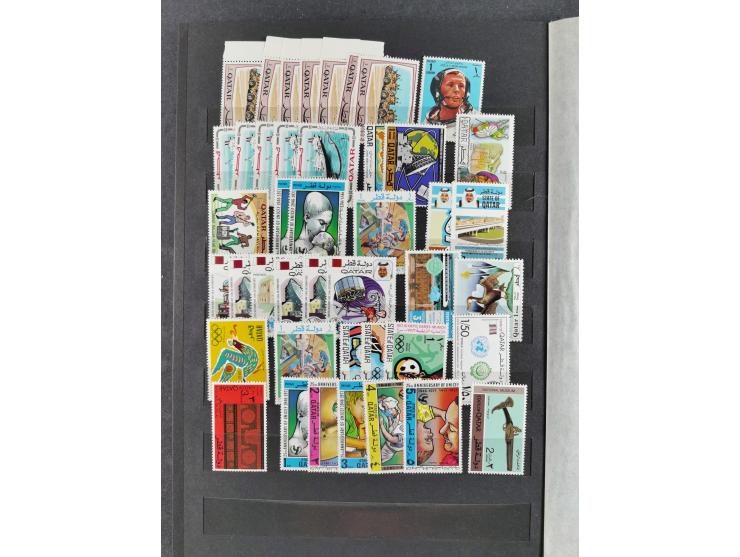 1964/73 (ca.), Abu Dhabi to Qatar, mint never hinged accumulation, many cpl. sets and some full sheets, a few better values l