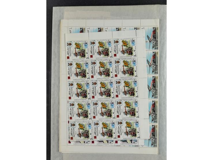 1964/73 (ca.), Abu Dhabi to Qatar, mint never hinged accumulation, many cpl. sets and some full sheets, a few better values l