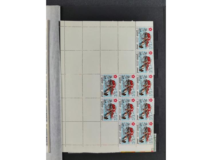 1964/73 (ca.), Abu Dhabi to Qatar, mint never hinged accumulation, many cpl. sets and some full sheets, a few better values l